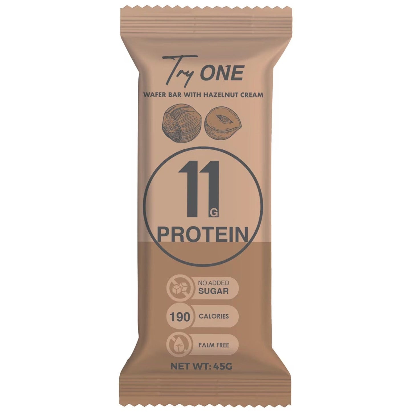 Try one Wafer with protein Hazelnut flavor 45gr