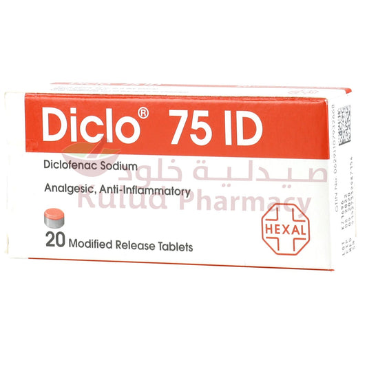 Buy Diclo Modified-Release Tablet 75 Mg 20 PC Online - Kulud Pharmacy