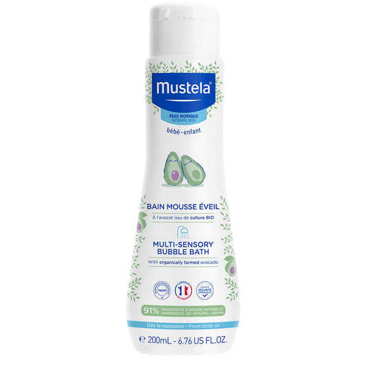Buy Mustela Multi Sensory Bubble Bath Wash 200 ML Online - Kulud Pharmacy