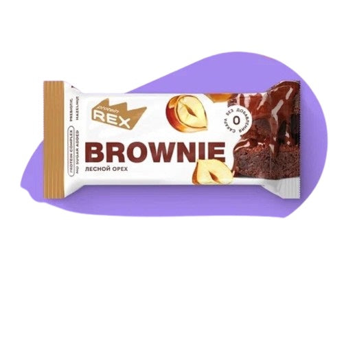 Rex Protein Cake Brownie Hazelnut, 50 G