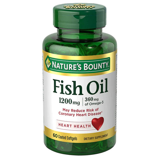 Nature's Bounty Bounty Odorless Fish Oil 1200 mg Softgels 60's