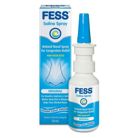 Buy Fess Nasal Spray Original Blue 30Ml Nasal Spray 30 ML Online - Kulud Pharmacy