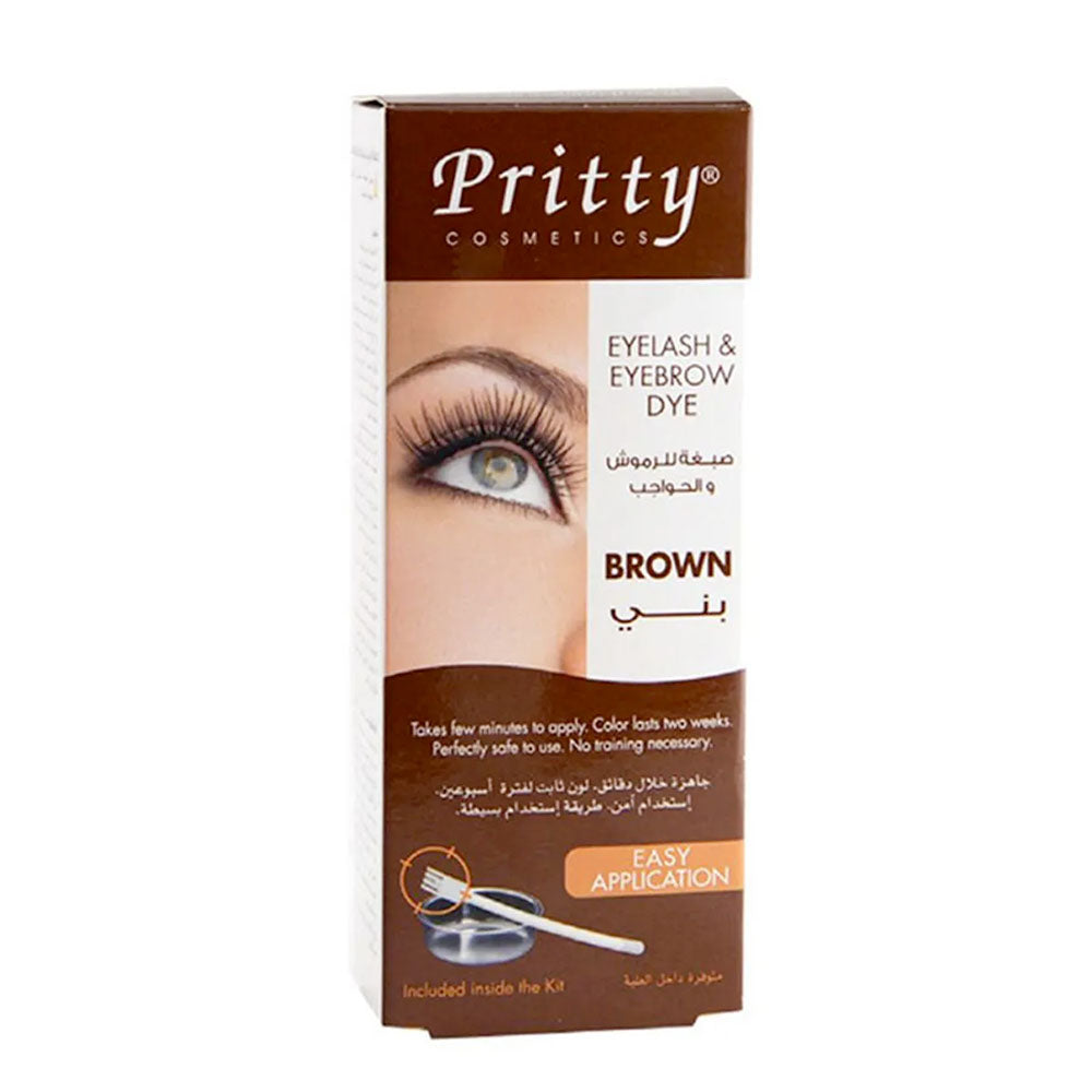 Pritty Eyelash & Eyebrow Dye Brown