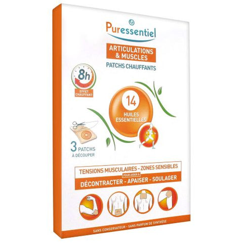 Buy Puressentiel Muscles And Joints Heating Patch 3 PC Online - Kulud Pharmacy