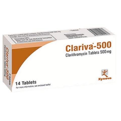 Buy Clariva Tablet 500 Mg 14 Tab Online - Kulud Pharmacy