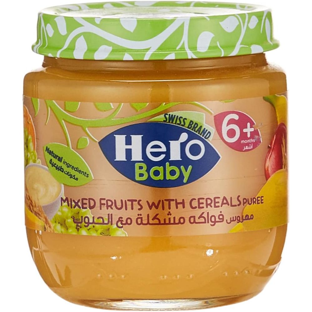 Buy Hero Baby Mixed Fruits with Cereal 6+ 125GM Online - Kulud Pharmacy