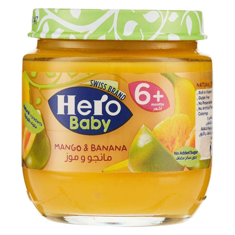 Hero Baby Mango & Banana 6+ 125GM