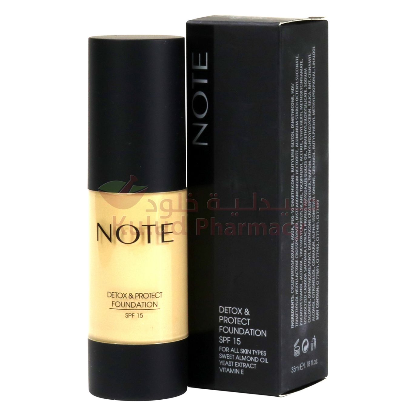 Buy Note Detox And Protect 03 Pump Foundation 35 ML Online - Kulud Pharmacy