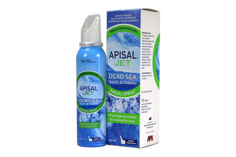 Buy Apisal Jet Dead Sea Adult And Children Nasal Spray 125 ML Online - Kulud Pharmacy