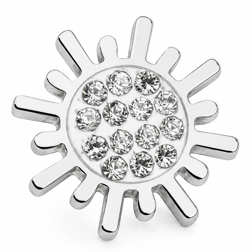 QPP SF White Ear Studs