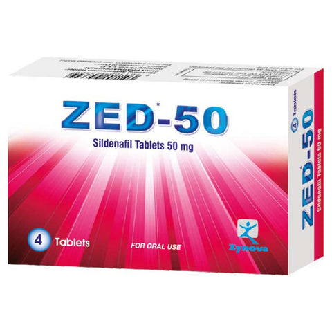 Buy Zed Tablet 50 Mg 4 PC Online - Kulud Pharmacy