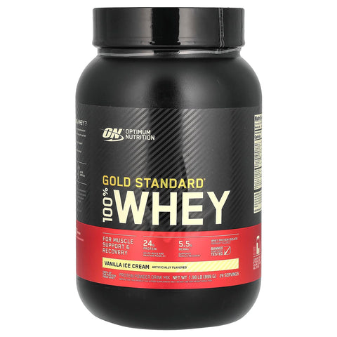 Optimum Nutrition Gold Standard 100% Whey Protein Vanilla Ice Cream 1.98 lbs