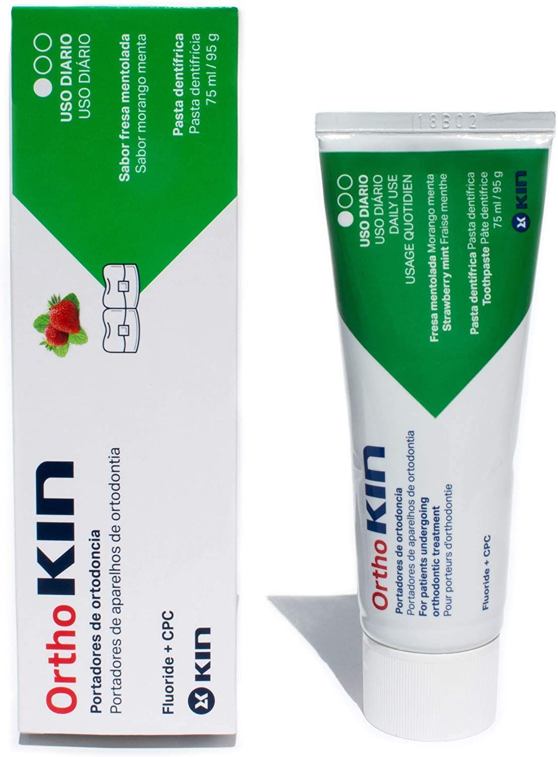 Buy Orthokin Strawberry Toothpaste 75 ML Online - Kulud Pharmacy