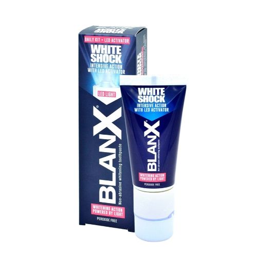 Buy Blanx White Shock Daily With Led Activator Toothpaste 50 ML Online - Kulud Pharmacy