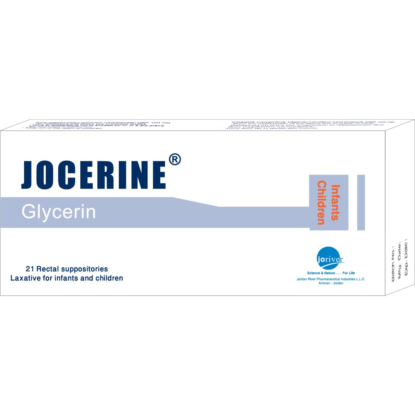 Buy Jocerine Infant & Children Suppository 21 PC Online - Kulud Pharmacy