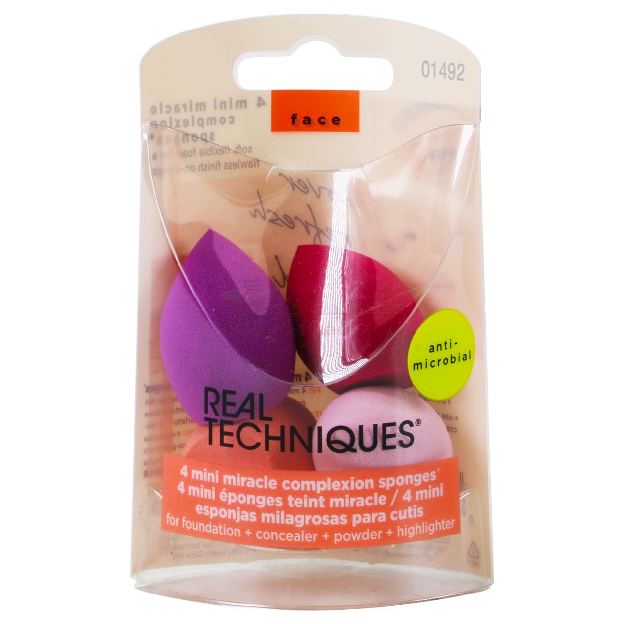 Buy Real Tech. Mini Miracle Complexion 1492 Sponge 4 PC Online - Kulud Pharmacy