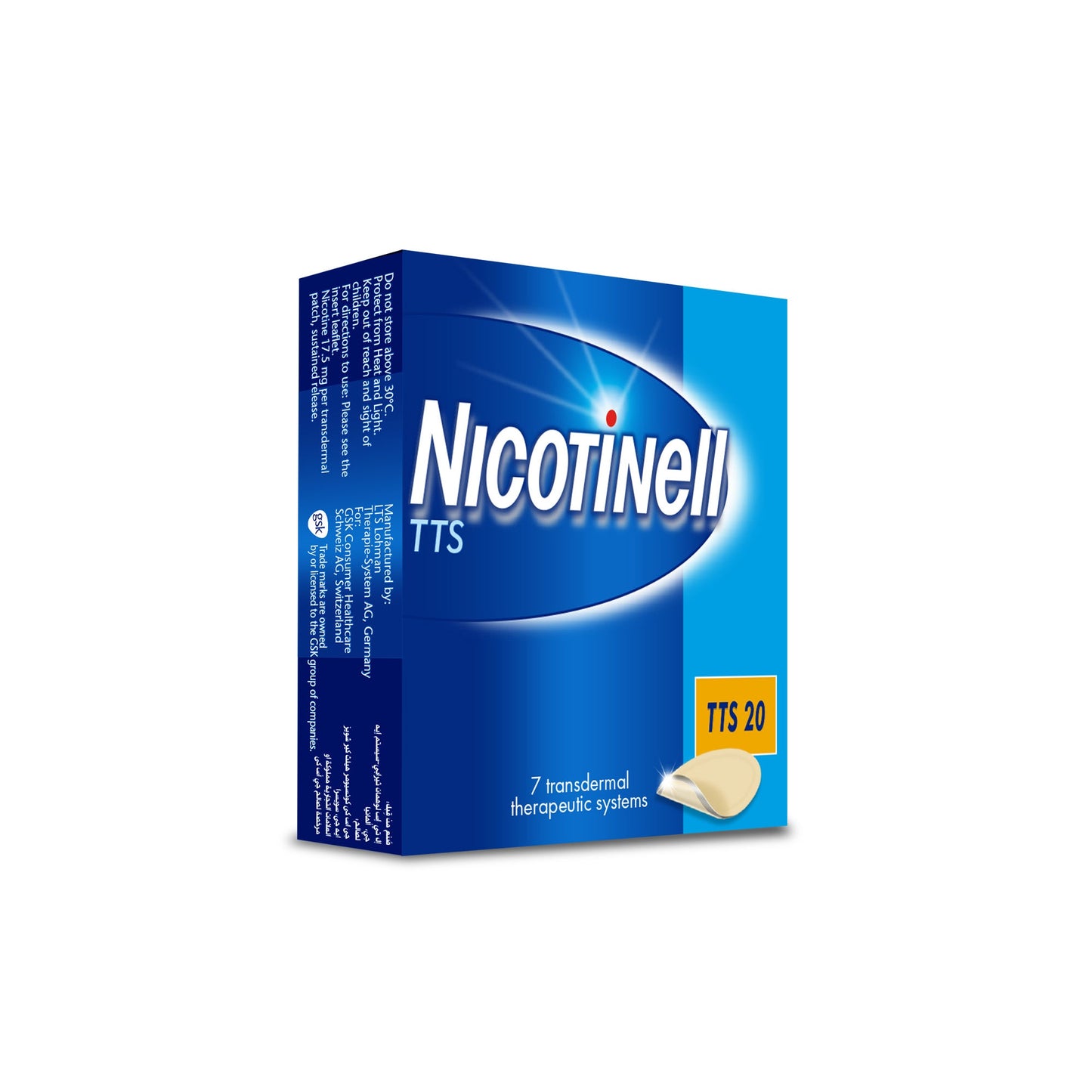 Nicotinell Tts 20 Transdermal Patch 7 PC
