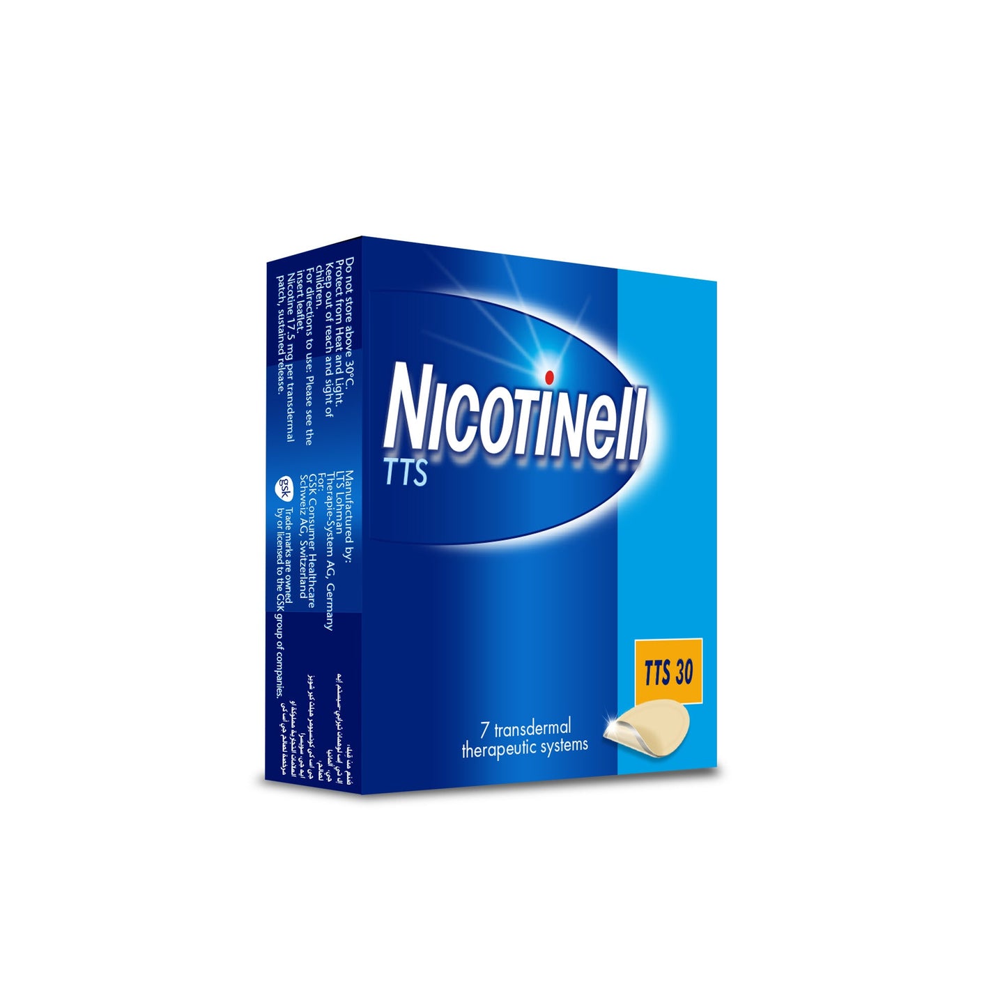 Nicotinell Tts 30 Transdermal Patch 7 PC