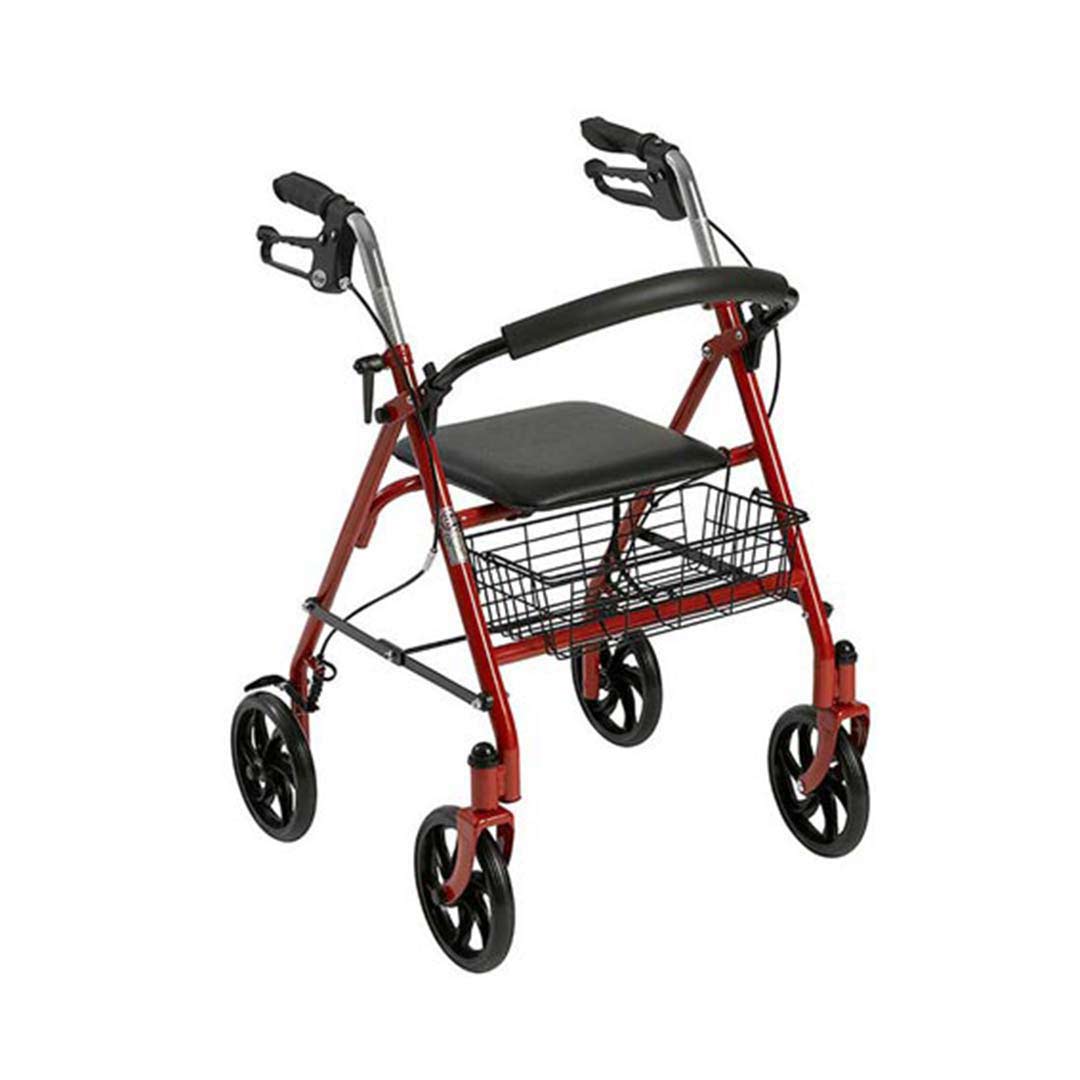 Foshan Foldable Rollator Walker with Seat & Basket (4 Wheels) - Fs965Lh