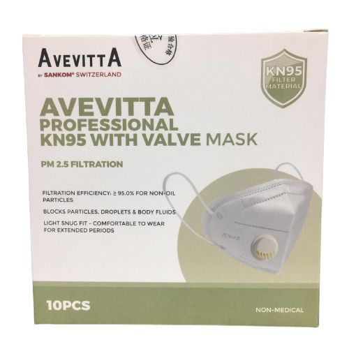 Buy Sankom Kn95 With Valve Face Mask 10 PC Online - Kulud Pharmacy