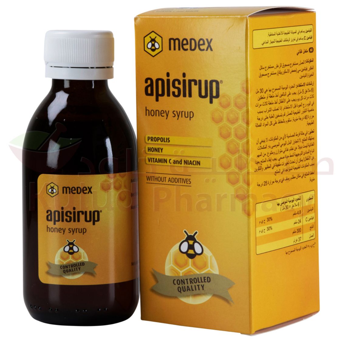 Buy Medex Apisirup Honey Syrup 140 ML Online - Kulud Pharmacy