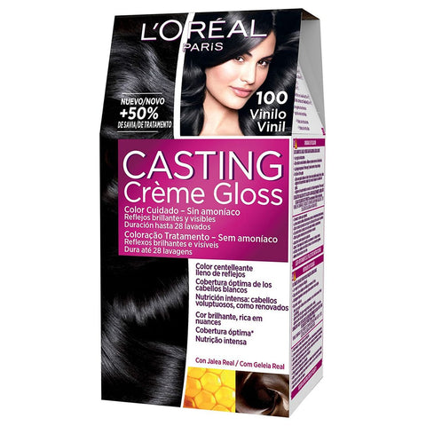 Buy L'Oreal Casting Creme Gloss 100 Black Licorice Hair Color 180 ML Online - Kulud Pharmacy