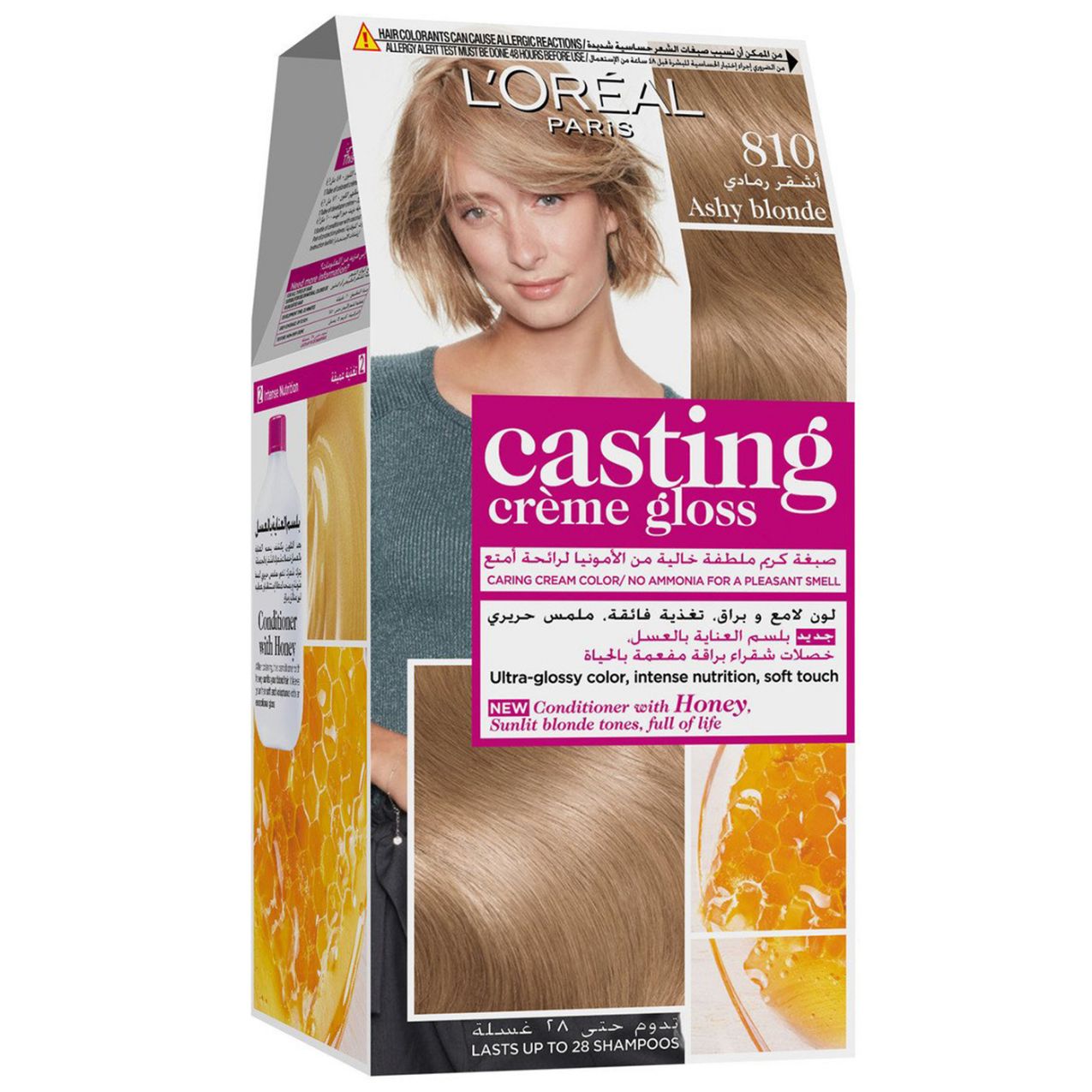 Buy L'Oreal Casting Creme Gloss Gb-Ar 810 Light Blonde Hair Color 180 ML Online - Kulud Pharmacy