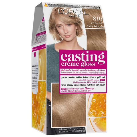 Buy L'Oreal Casting Creme Gloss Gb-Ar 810 Light Blonde Hair Color 180 ML Online - Kulud Pharmacy