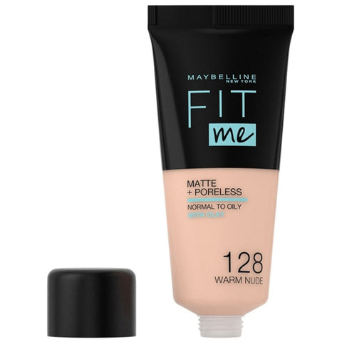 Buy Maybelline Fit Me Matteporeless 128 Warm Nude Foundation 30 GM Online - Kulud Pharmacy