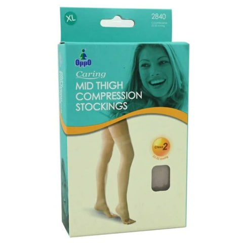 Buy Oppo Mid Thigh Compression Stockings-Class 2/ Open Toe 2840-Bg-Iii 1 PC Online - Kulud Pharmacy