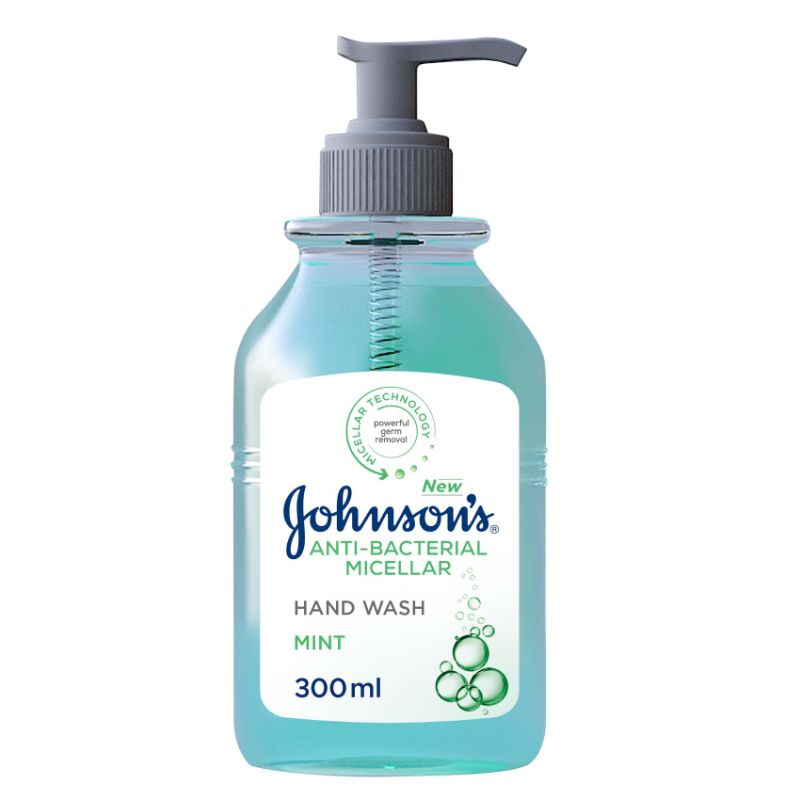 Buy Johnson & Johnson Anti Bacterial Micellar Hand Wash Mint 300ML Online - Kulud Pharmacy