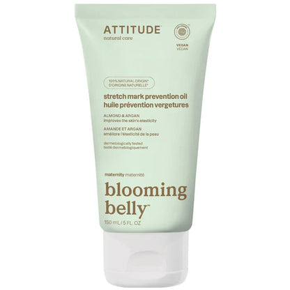 Attitude Blooming Belly Pregnancy Stretch Mark Prevention Oil Almond & Argan 150Ml