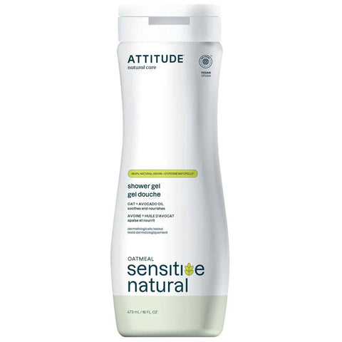 Attitude Sensitive Skin Natural Shower Gel, Avocado Oil 473Ml