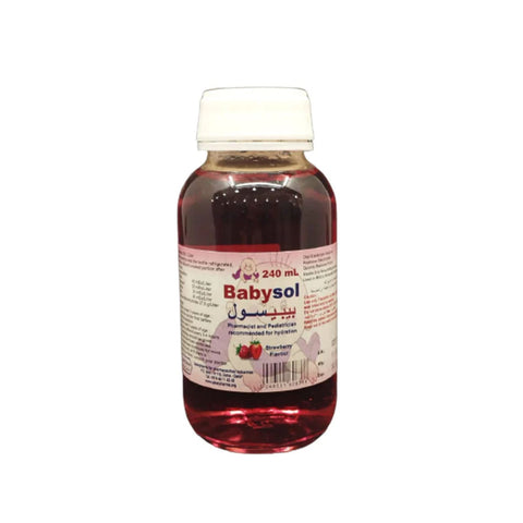 Buy Babysol Ors Solution Strawberry Flavour 240Ml 240ML Online - Kulud Pharmacy
