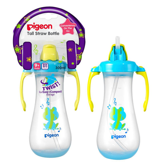 Buy Pigeon Tall Straw Bottle Blue 150ML Online - Kulud Pharmacy