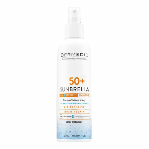 Buy Dermedic Sunbrella Spf 50+ Sun Protection Milk Spray 150Ml Offer 1+1 1KT Online - Kulud Pharmacy