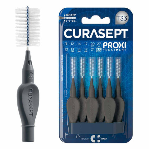Buy Curasept Proxi T33 Anthracite Interdent 6PC Online - Kulud Pharmacy