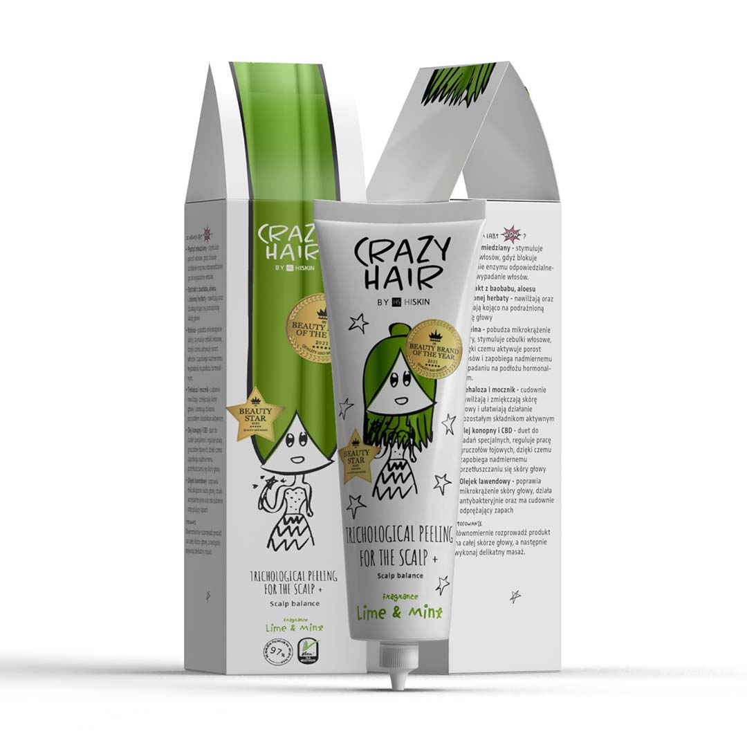 Crazy Hair Trichological Peeling For The Scalp - Lime & Mint 100ML