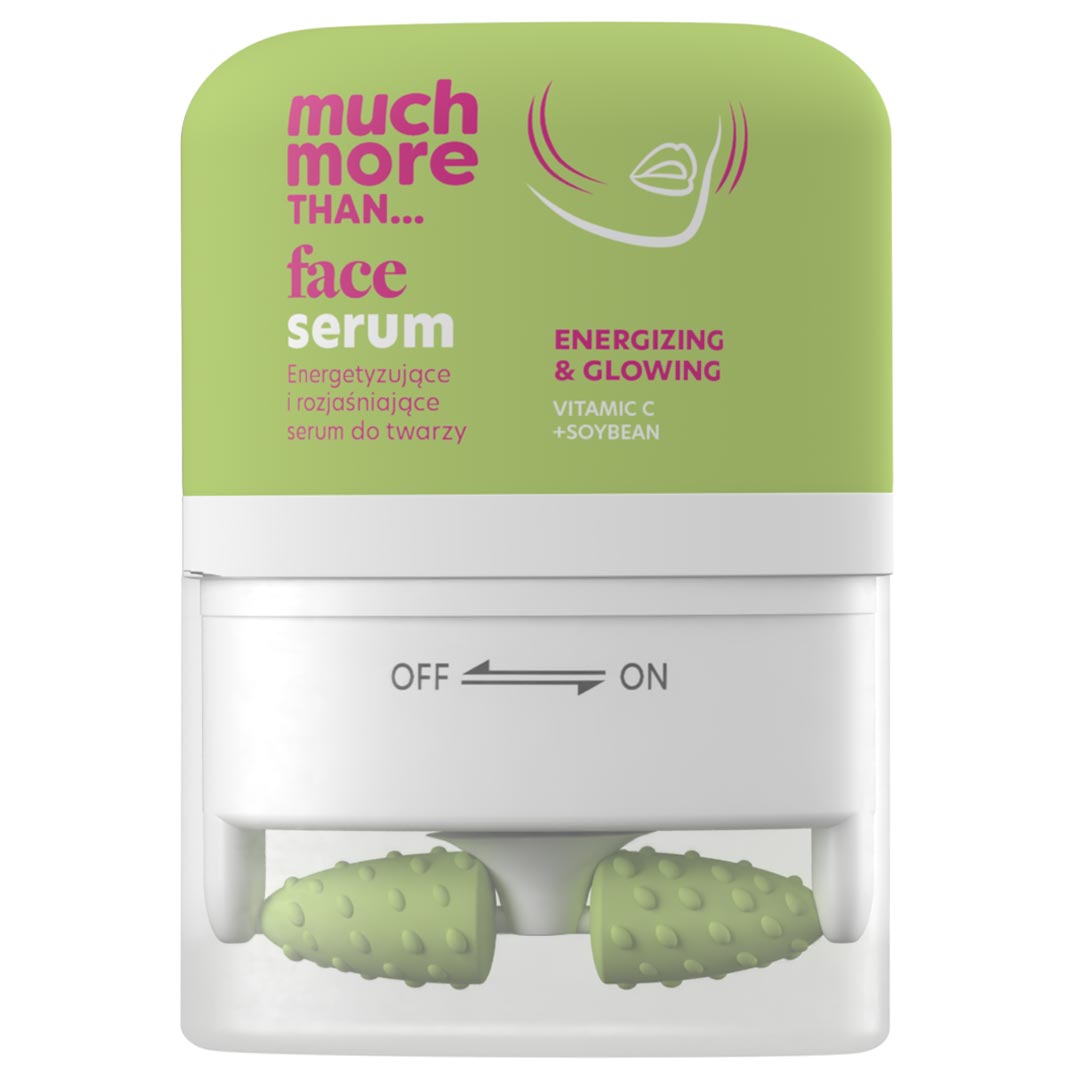 Much More Serum - Energizing & Glowing Energizing Face Serum Restoring Radiance, With A Massager 40ML