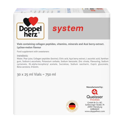 Doppelherz System Collagen Beauty 30 Ampoules - 25ML