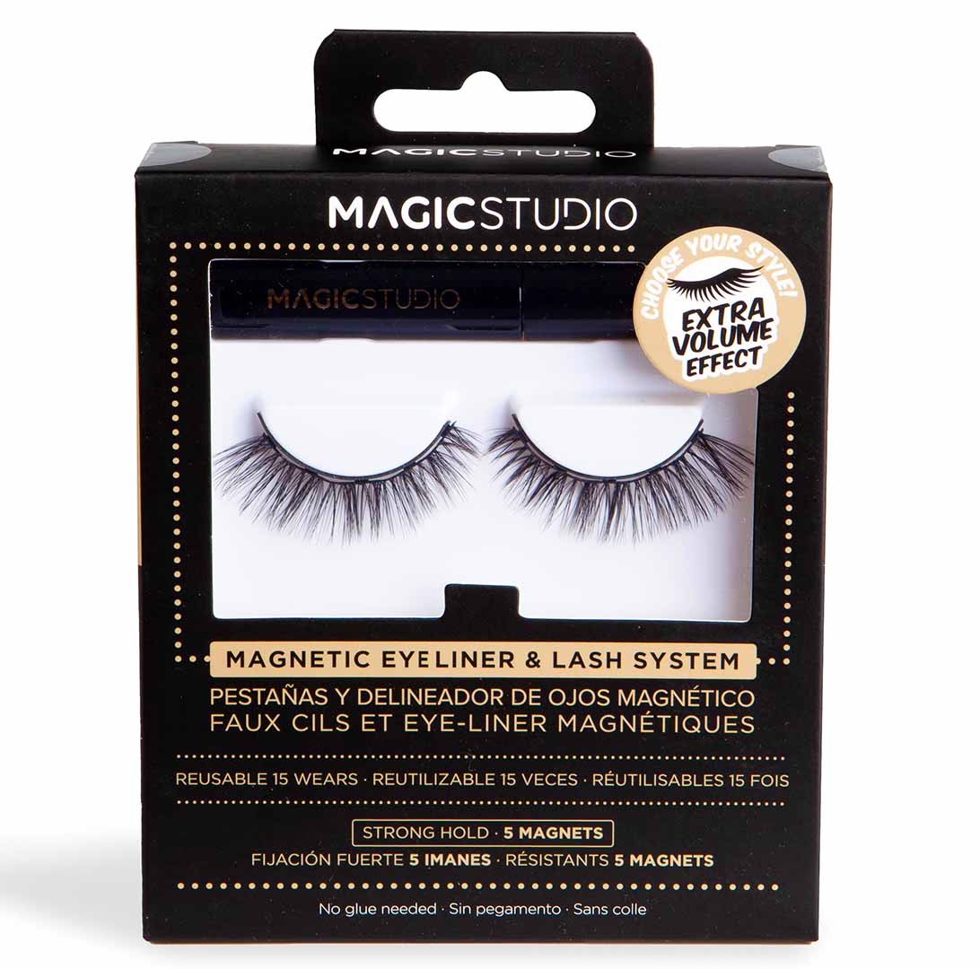 Magic Studio Magnetic Eyelashes Kit Extra Volume 1PC