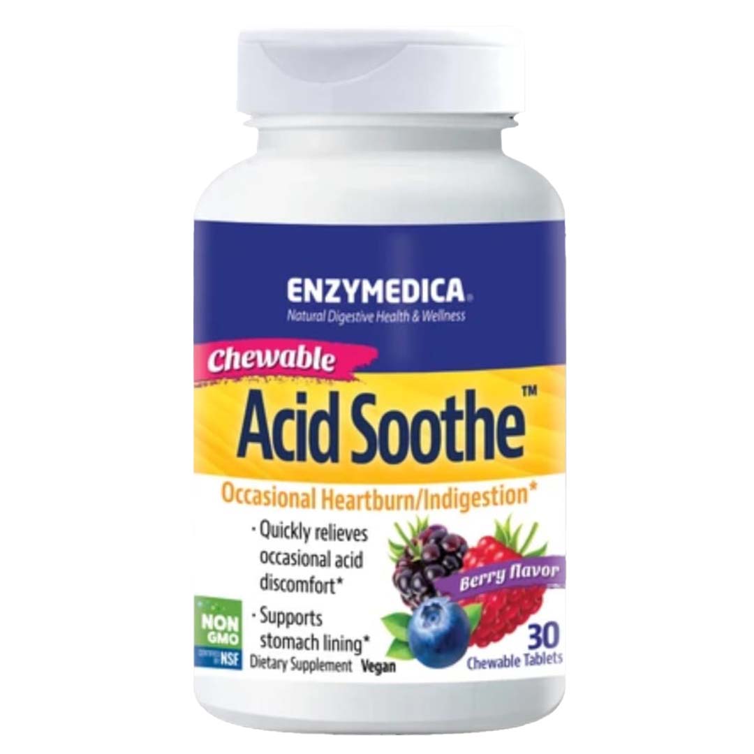 Enzymedica Acid Soothe 30 Chewable Tab