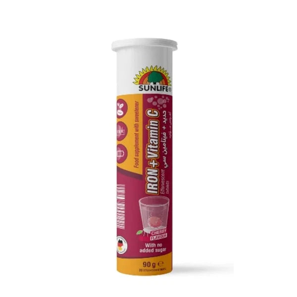 Sunlife Iron +Vit C  Cherry 20TAB