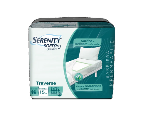 Serenity Underpad Soft Dry Sensitive Super Aloe 60X90 15PC