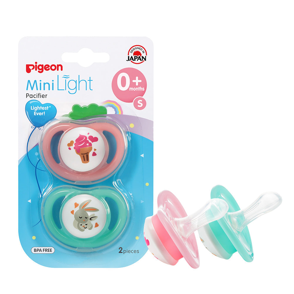Minilight Pacifier Double (S) 0+ Girl Ice Cream & Rabbit