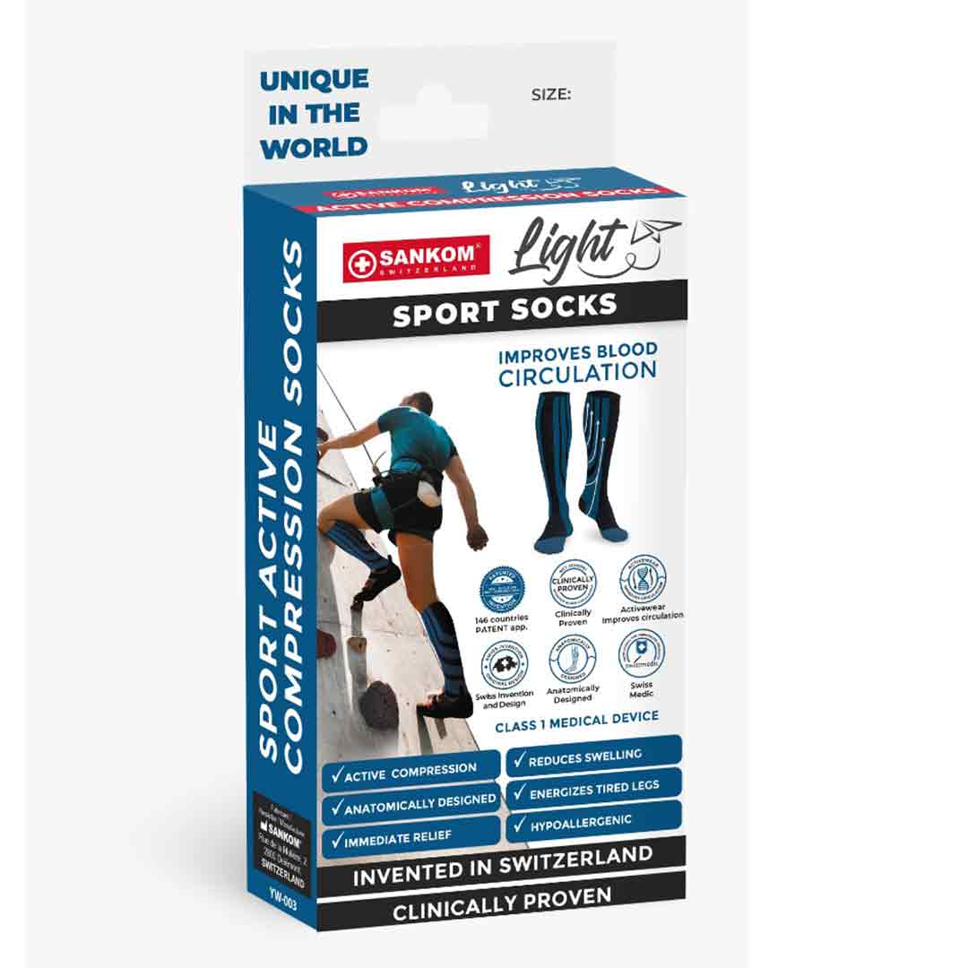 Sankom Patent Light Sports Socks - Beige - L-Xl