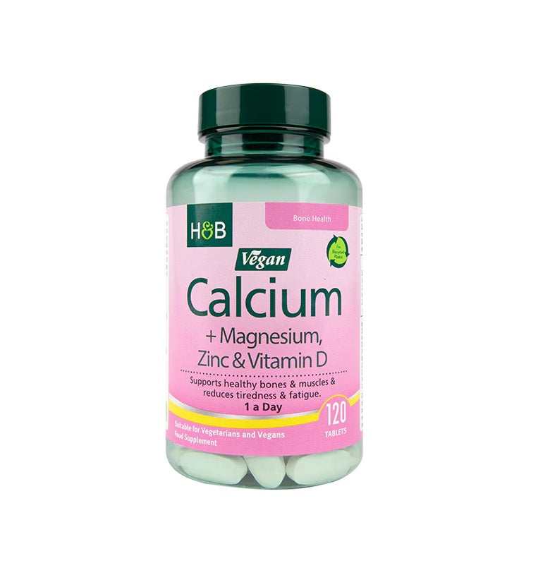 Holland & Barrett Vegan Calcium,Magnesium,Zinc &Vitamin D Tab 120`S