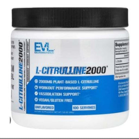 Evl L-Citruline Powder 2000 Unflavored  200G