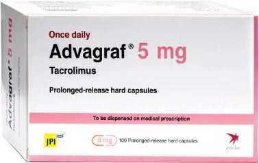 Advagraf 5 mg Prolonged Release Cap 100’s (Upon Request)