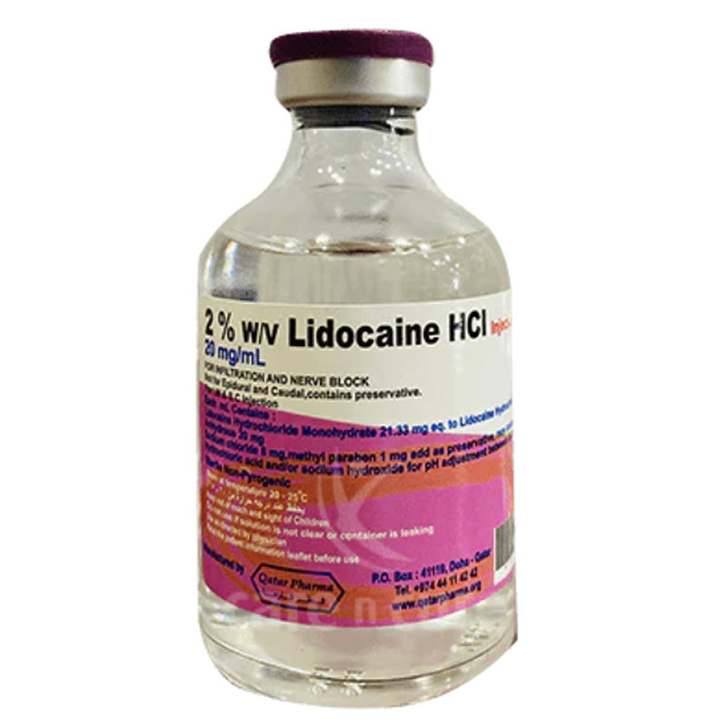 Lidocaine 2% w/v 50 mL Vial 1’s